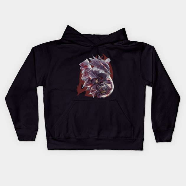 The Hunter (Saw Cleaver) - Bloodborne Kids Hoodie by Kuyuan